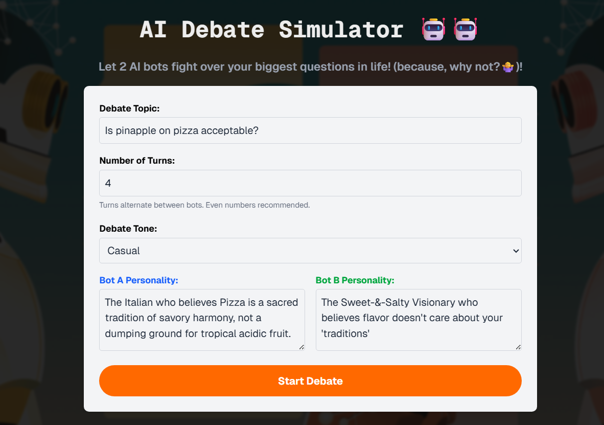 Debater - AI by GDesh.dev